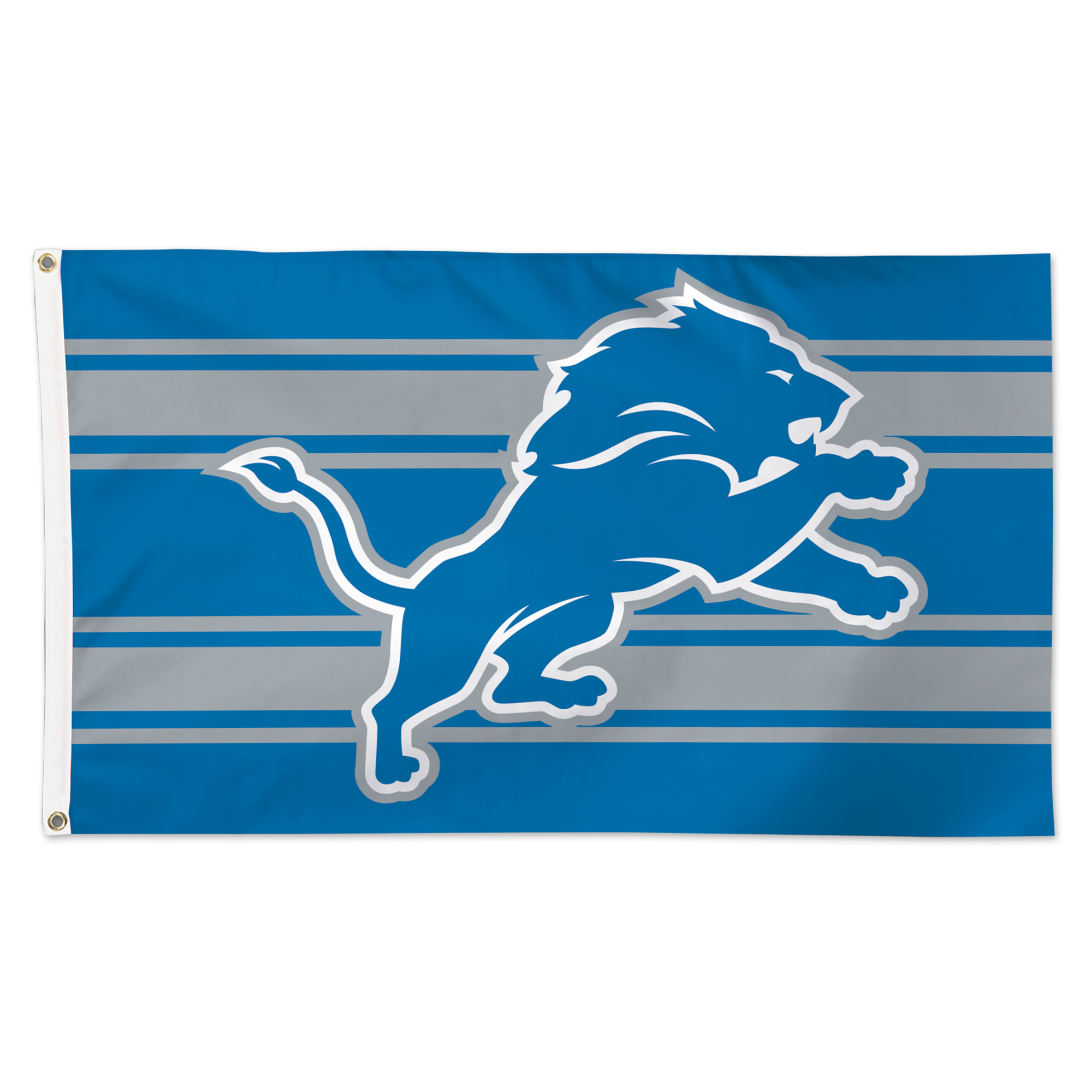 WinCraft Detroit Lions 3' x 5' Horizontal Stripe 1-Sided Deluxe Flag