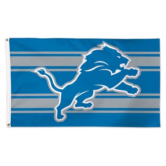 WinCraft Detroit Lions 3' x 5' Horizontal Stripe 1-Sided Deluxe Flag