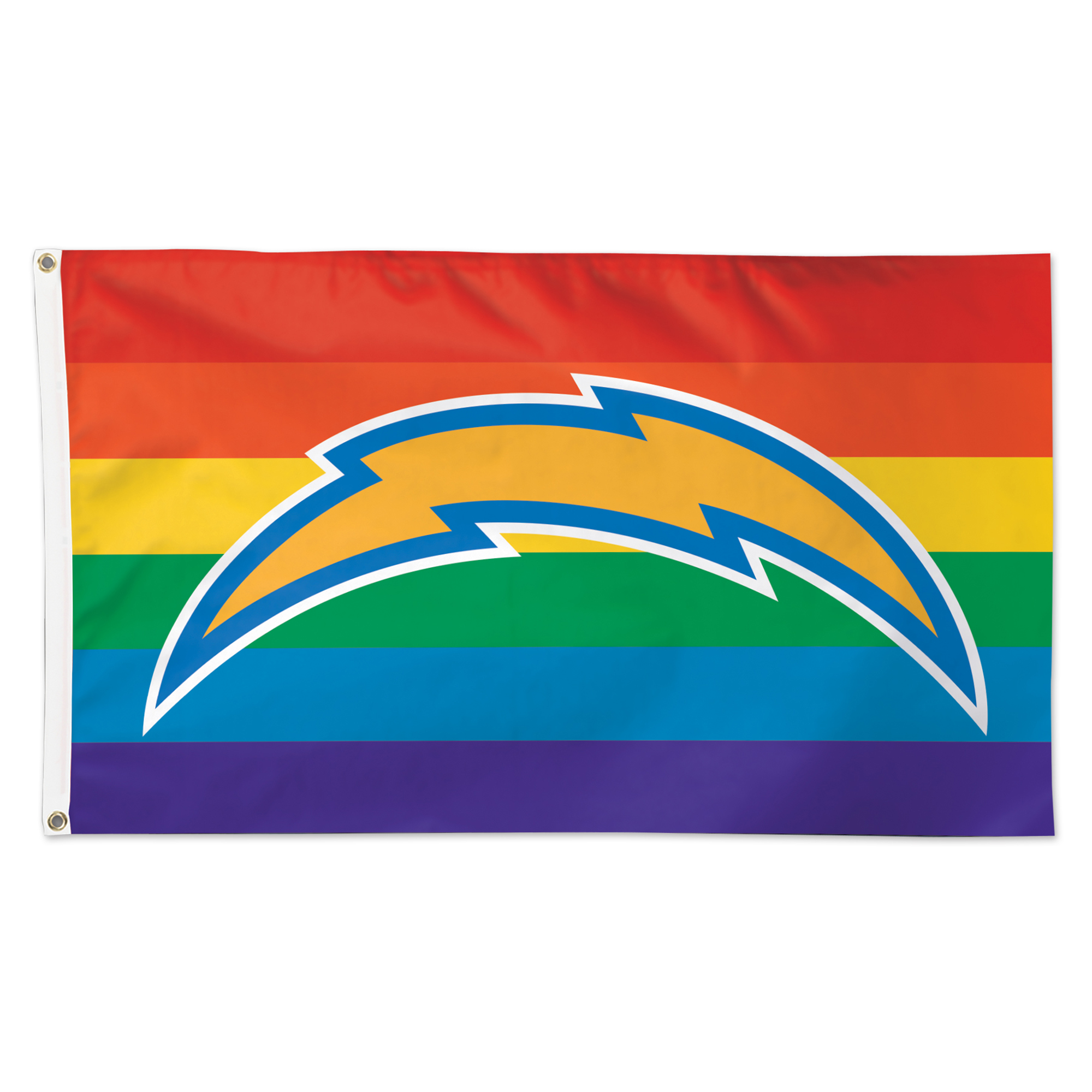 WinCraft Los Angeles Chargers 3' x 5' Pride 1-Sided Deluxe Flag