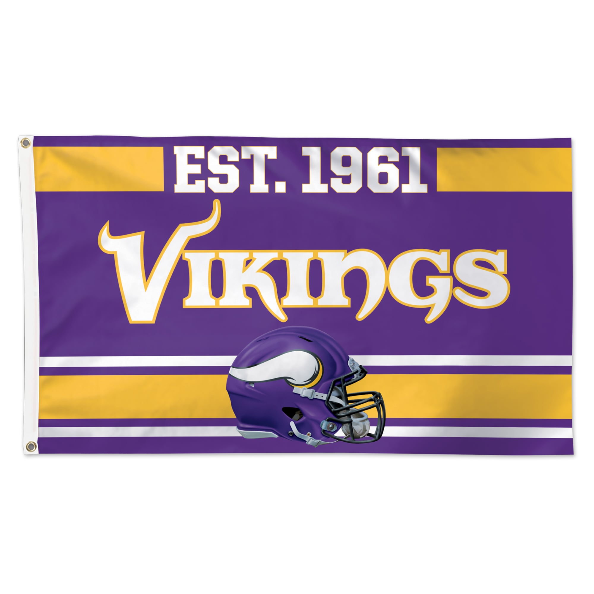 WinCraft Minnesota Vikings 3' x 5' Established 1-Sided Deluxe Flag