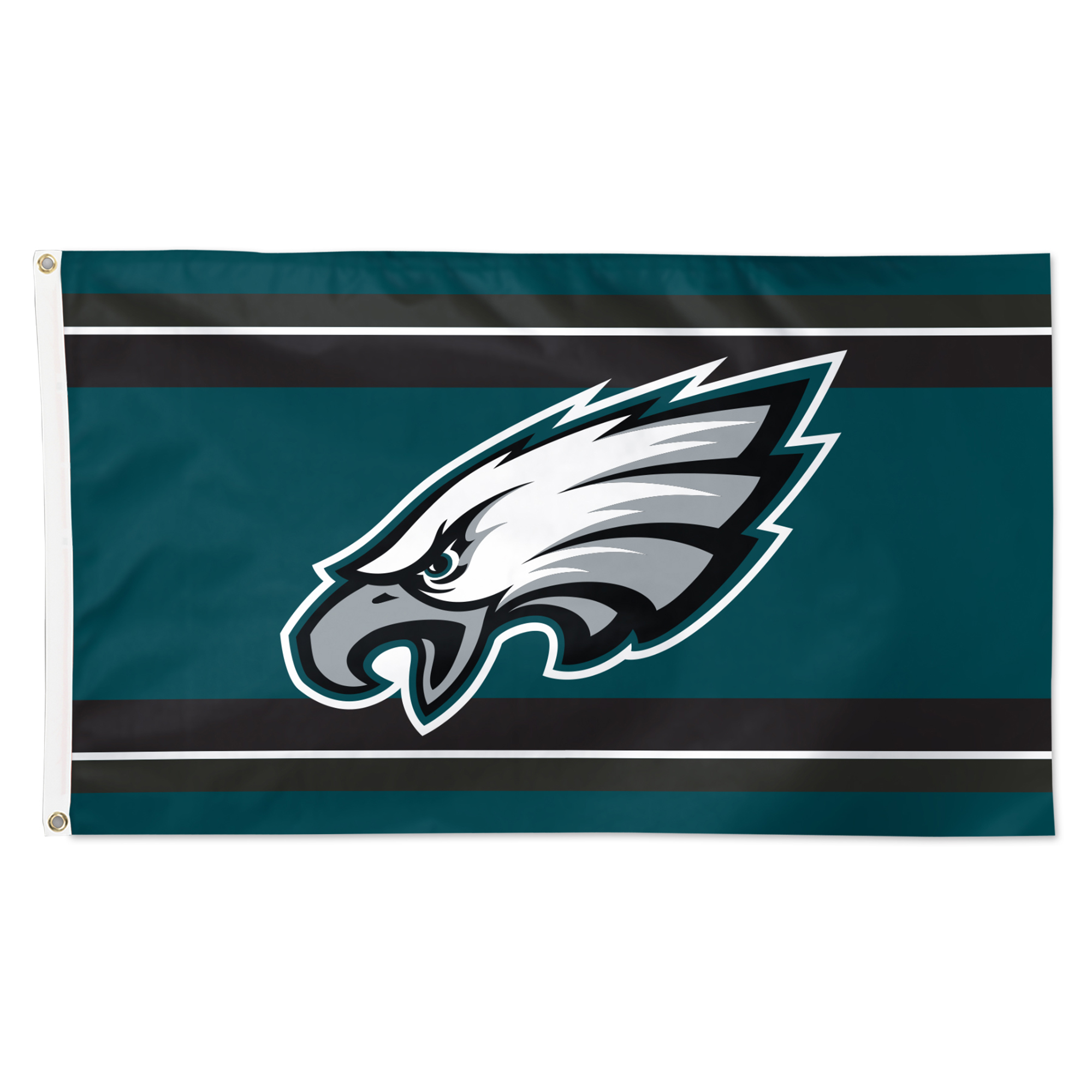 WinCraft Philadelphia Eagles 3' x 5' Horizontal Stripe 1-Sided Deluxe Flag