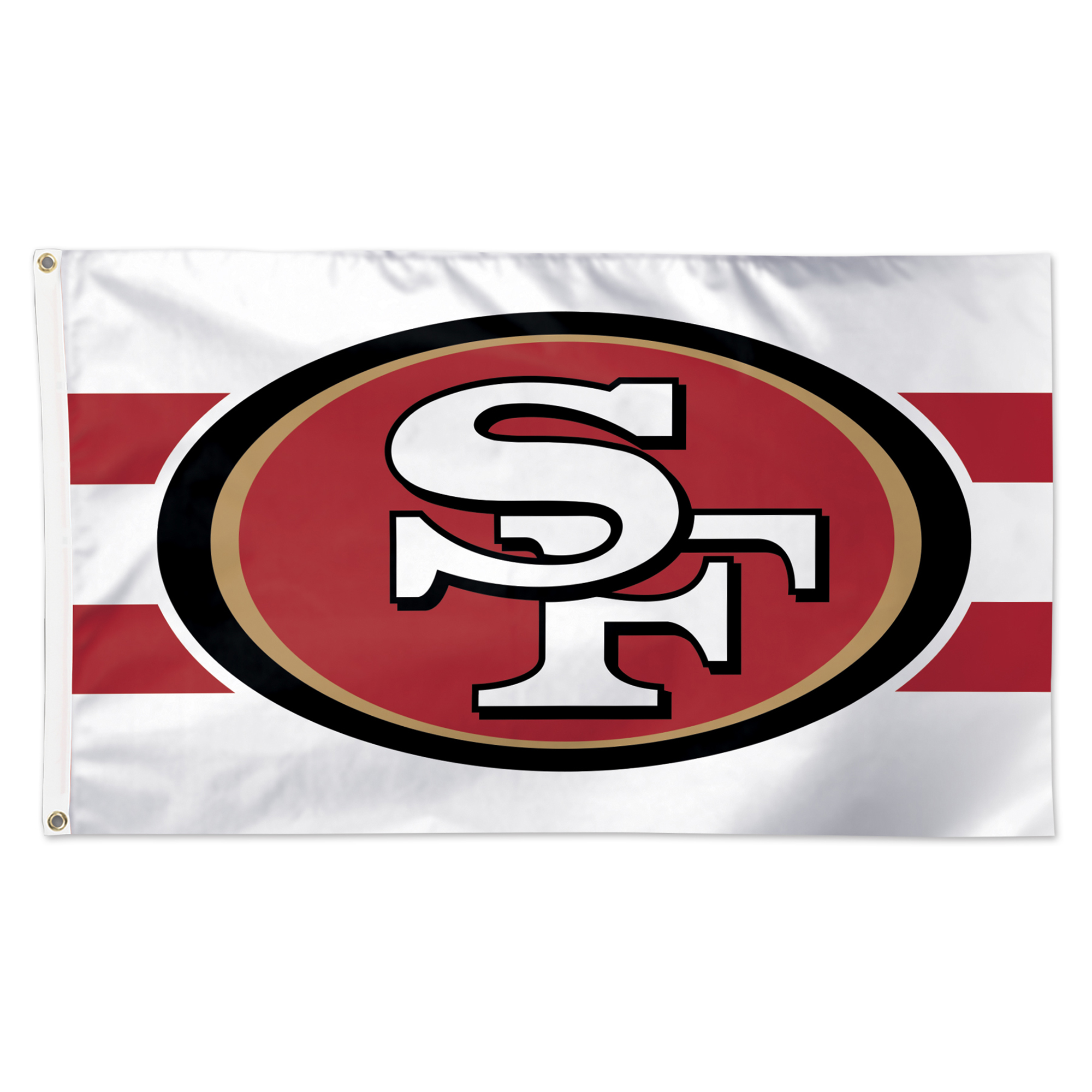 WinCraft San Francisco 49ers 3' x 5' Away Stripe 1-Sided Deluxe Flag