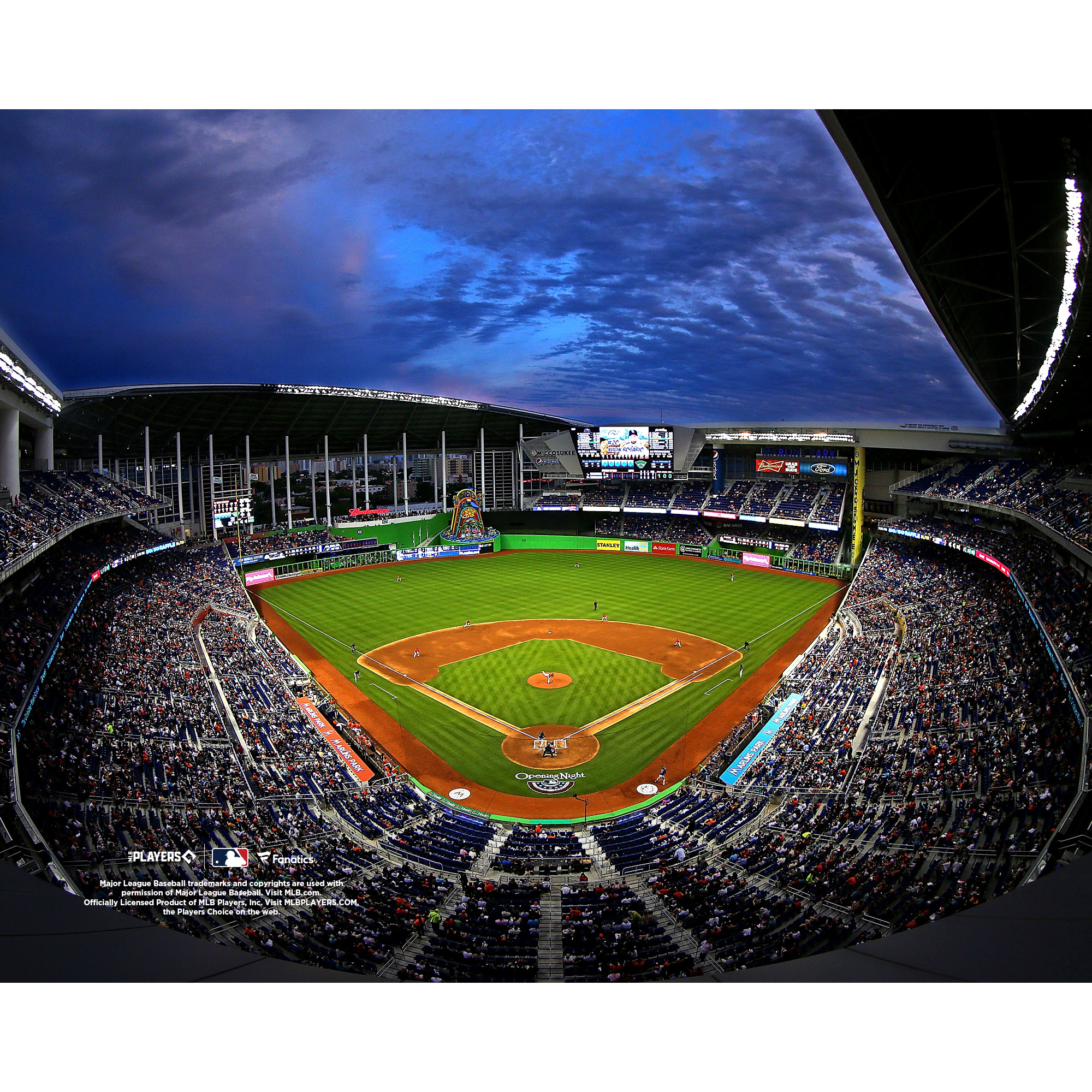Miami Marlins Unsigned LoanDepot Park Stadium Photograph Miami Marlins Unsigned LoanDepot Park Stadium Photograph