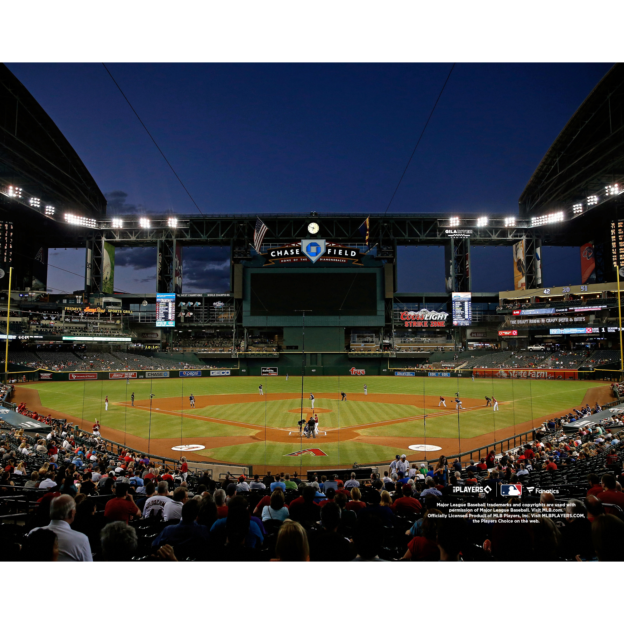 Arizona Diamondbacks Unsigned Chase Field Home Plate View Photograph Arizona Diamondbacks Unsigned Chase Field Home Plate View Photograph