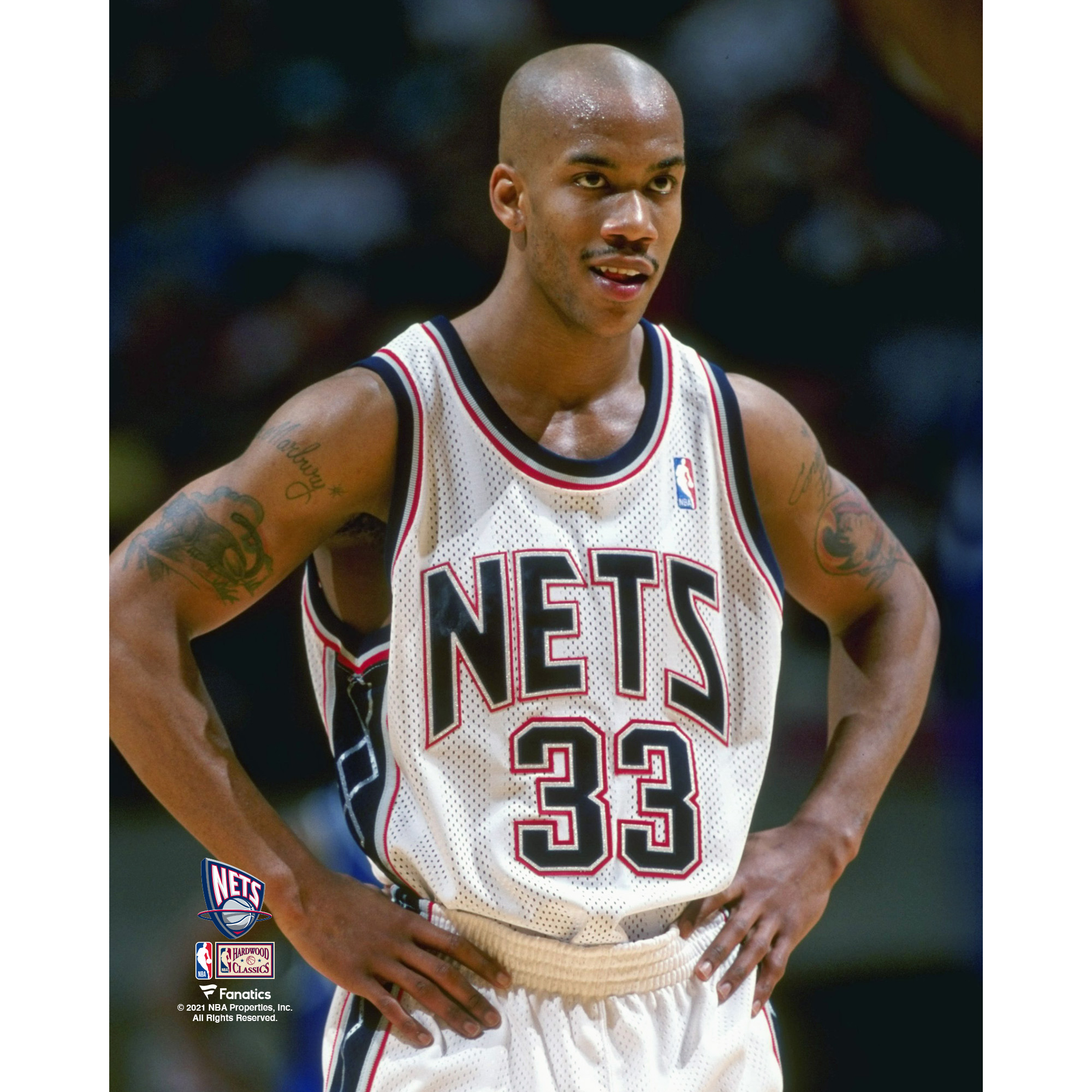 Stephon Marbury New Jersey Nets Unsigned Hardwood Classics Hands On Hips Photograph Stephon Marbury New Jersey Nets Unsigned Hardwood Classics Hands On Hips Photograph