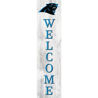Carolina Panthers 48'' Welcome Leaner