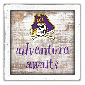 ECU Pirates 14'' x 13'' Adventure Awaits Money Box