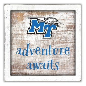 MTSU Blue Raiders 14'' x 13'' Adventure Awaits Money Box
