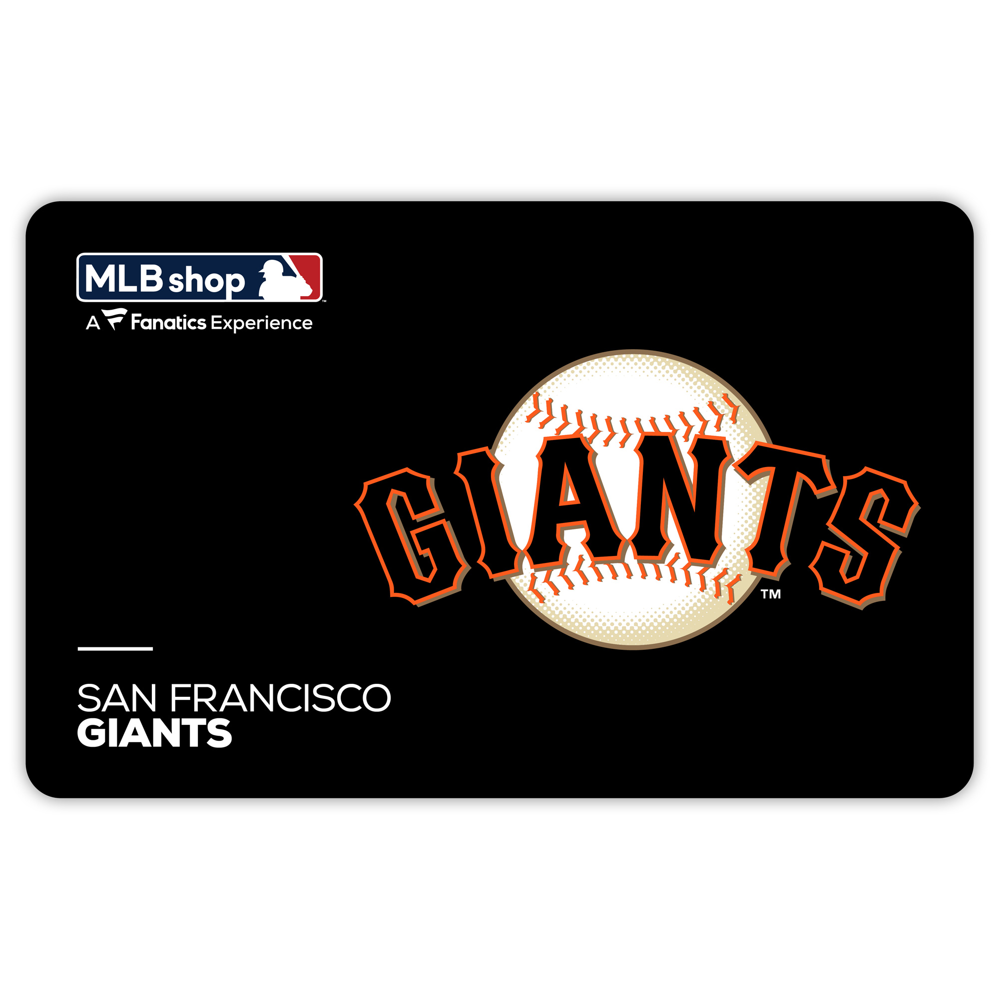 San Francisco Giants MLB Shop eGift Card ($10 - $500)