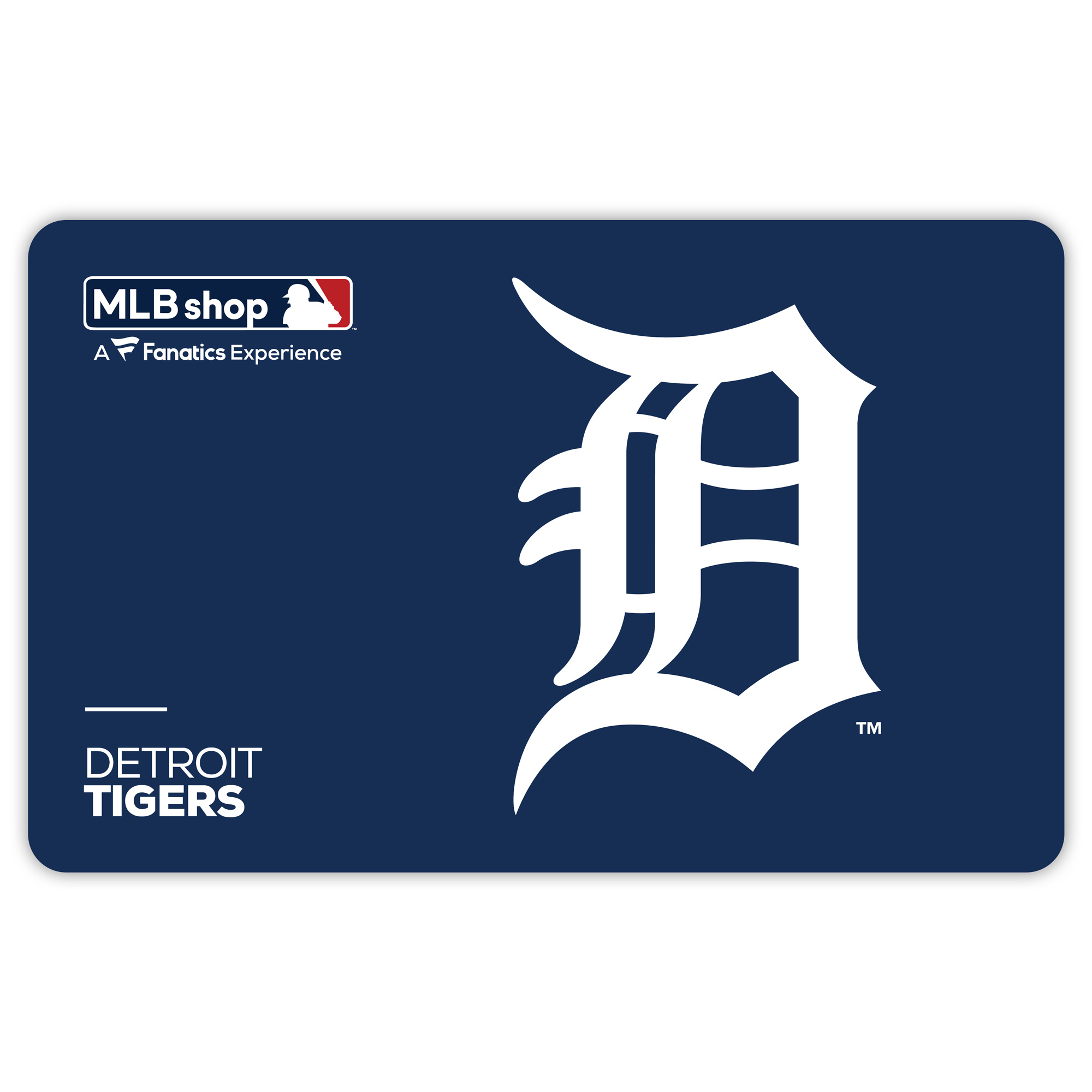 Detroit Tigers MLB Shop eGift Card ($10 - $500)