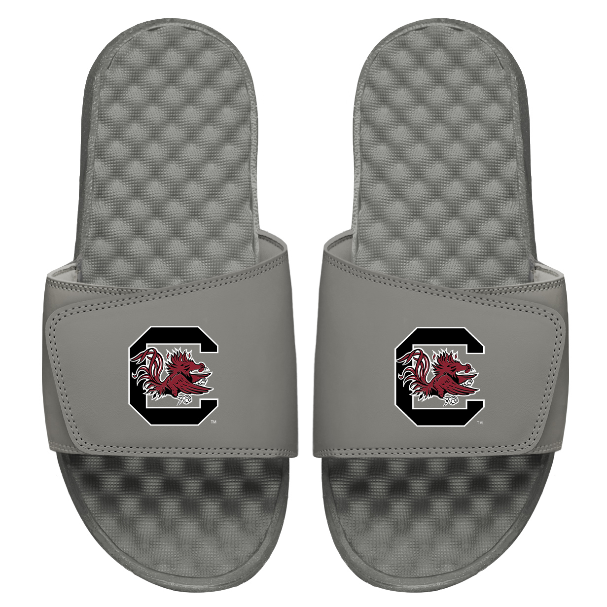 Youth ISlide Gray South Carolina Gamecocks Primary Logo Slide Sandals Youth ISlide Gray South Carolina Gamecocks Primary Logo Slide Sandals