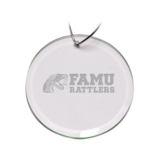 Florida A&M Rattlers 3'' Glass Round Ornament