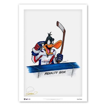 Washington Capitals 24'' x 36'' Daffy Duck Limited Edition Fine Art Print