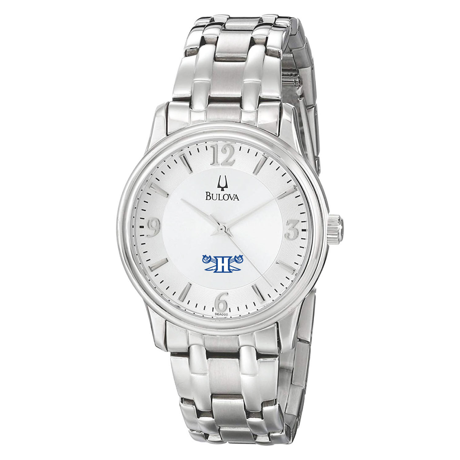 Men's Bulova Silver Hampton Pirates Stainless Steel Quartz Watch