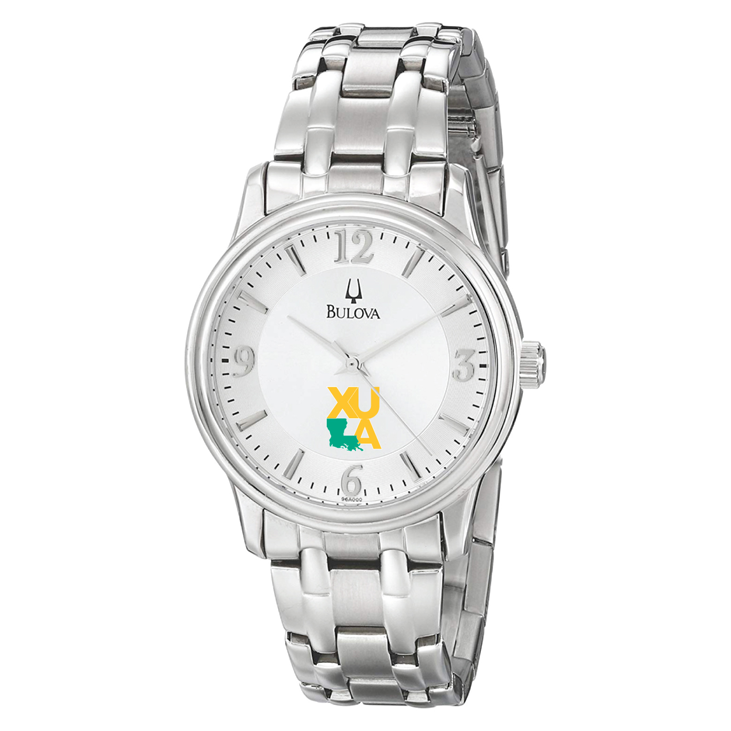 Men's Bulova  Silver Xavier University of Louisiana Gold Rush