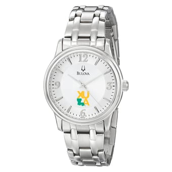 Men's Bulova  Silver Xavier University of Louisiana Gold Rush