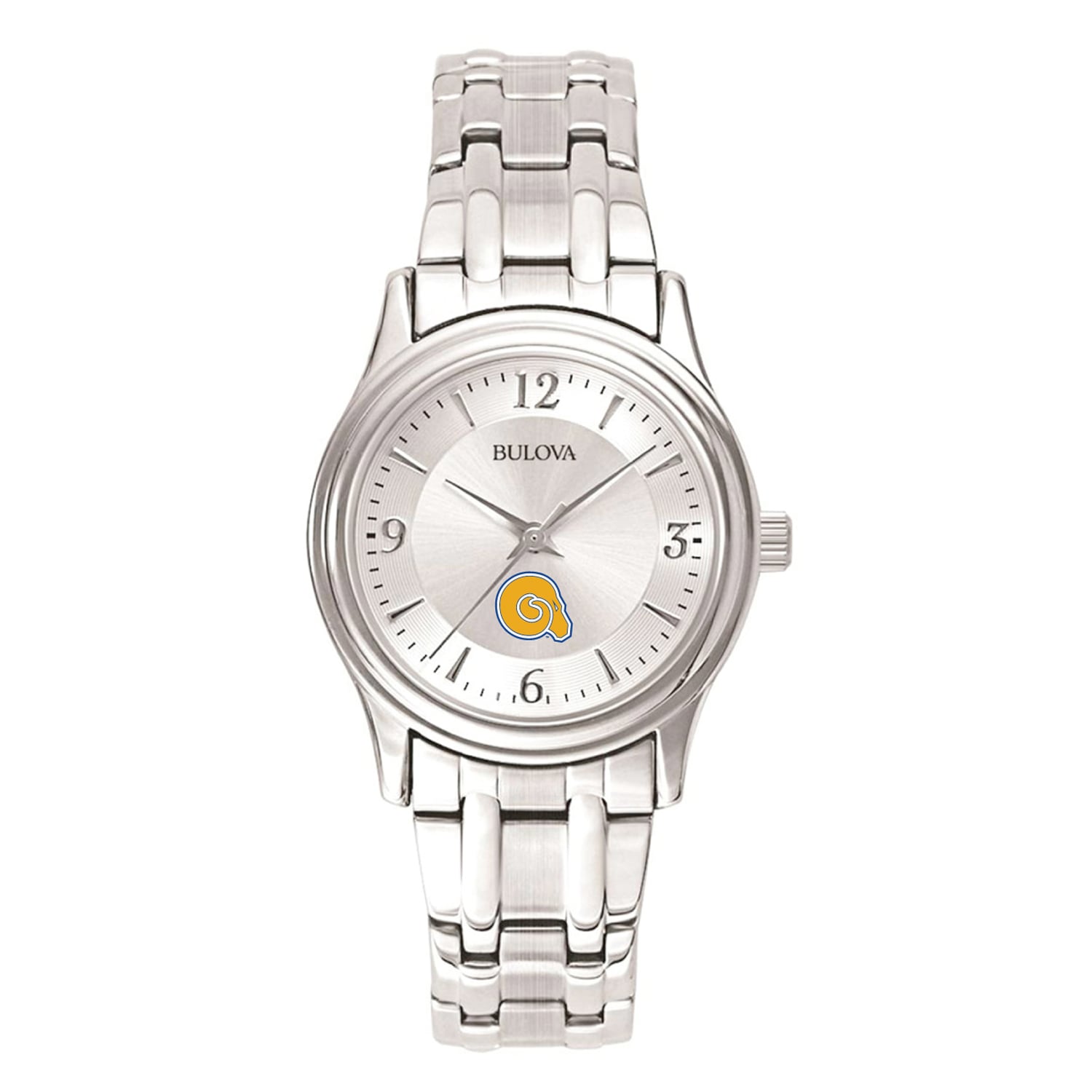 Women's Silver Albany State Golden Rams Silver Dial Stainless Steel Quartz Watch