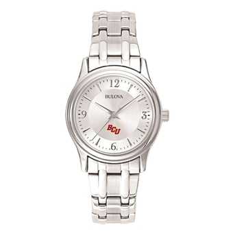 Women's Silver Bethune-Cookman Wildcats Silver Dial Stainless Steel Quartz Watch