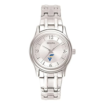 Women's Silver Fort Valley State Wildcats Silver Dial Stainless Steel Quartz Watch
