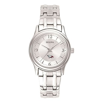 Women's Silver North Carolina Central Eagles Silver Dial Stainless Steel Quartz Watch