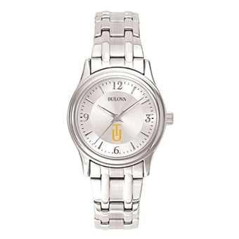 Women's Silver Tuskegee Golden Tigers Silver Dial Stainless Steel Quartz Watch