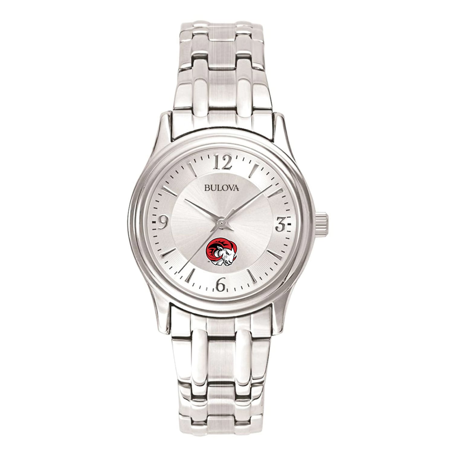 Women's Silver Winston-Salem State Rams Silver Dial Stainless Steel Quartz Watch
