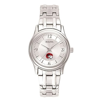 Women's Silver Winston-Salem State Rams Silver Dial Stainless Steel Quartz Watch