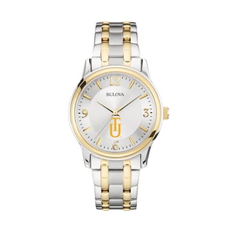 Bulova Silver/Gold Tuskegee Golden Tigers Classic Two-Tone Round Watch
