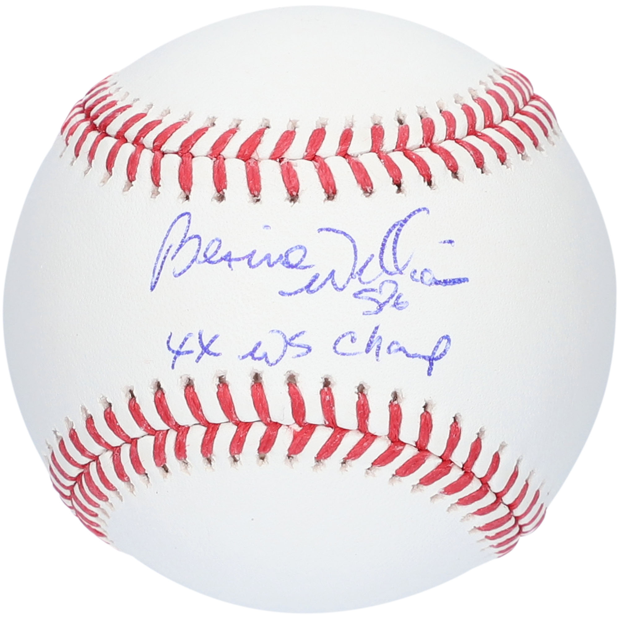 Bernie Williams New York Yankees Autographed Rawlings Baseball with "4X WS CHAMP" Inscription