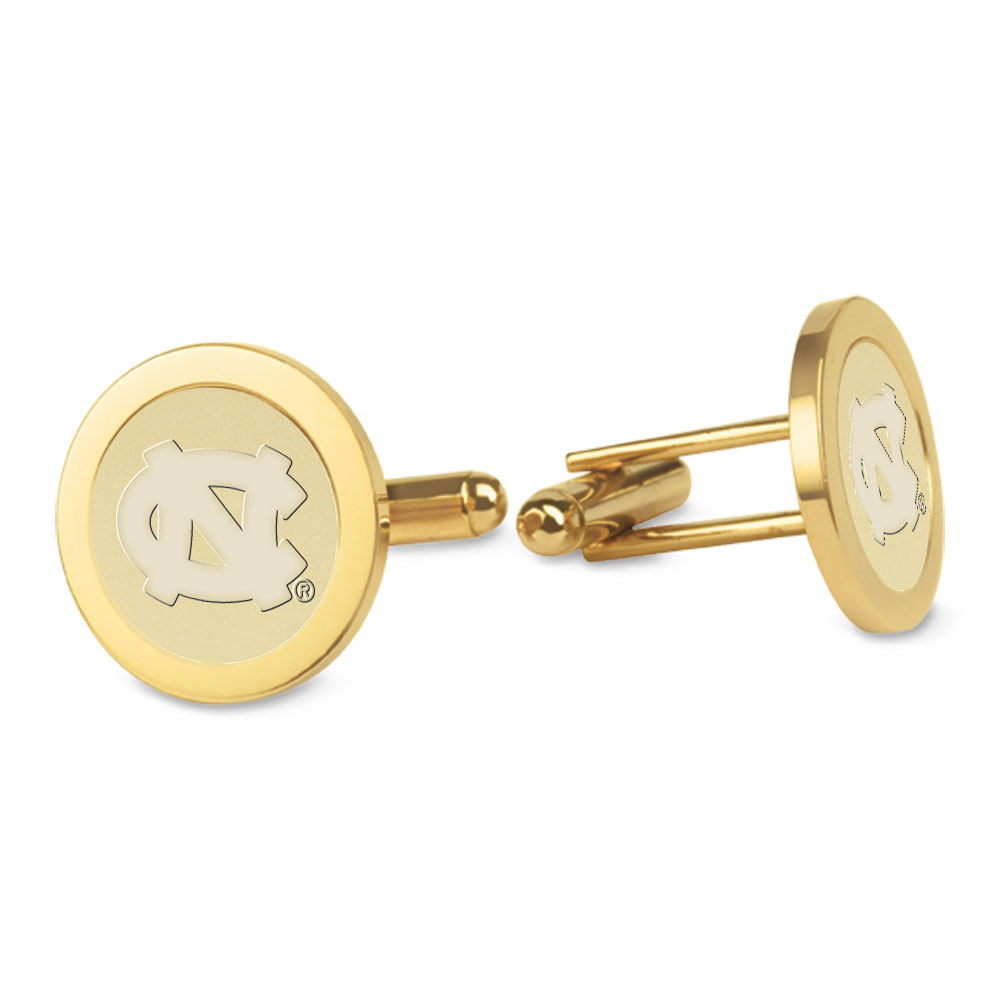 Men's North Carolina Tar Heels Gold Cufflinks