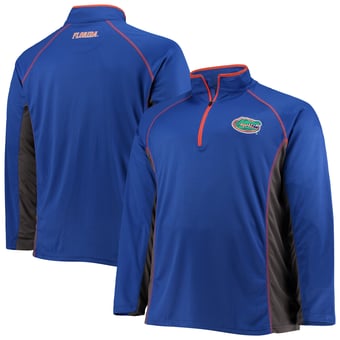 Men's Fanatics Royal Florida Gators Big & Tall Quarter-Zip Raglan Jacket