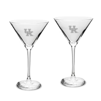 Kentucky Wildcats Two-Piece Traditional 10oz. Martini Glass Set