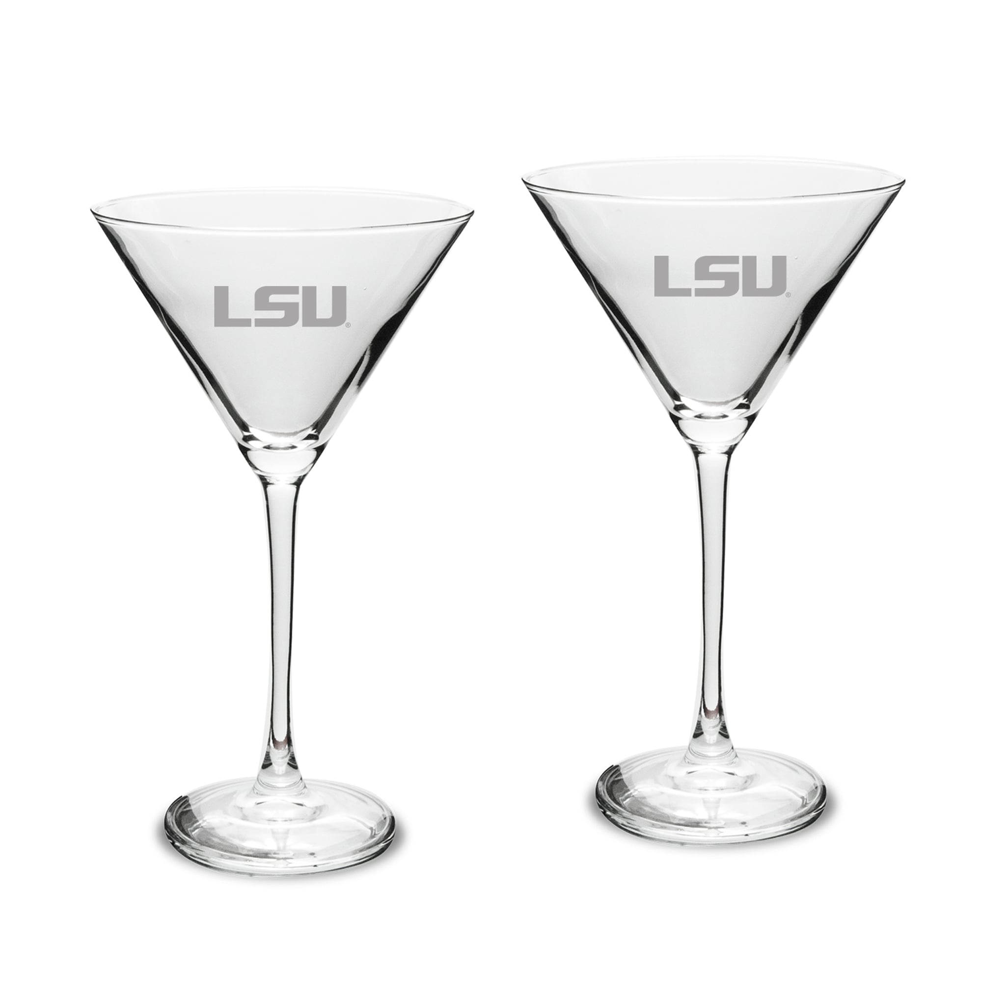 LSU Tigers Two-Piece Traditional 10oz. Martini Glass Set