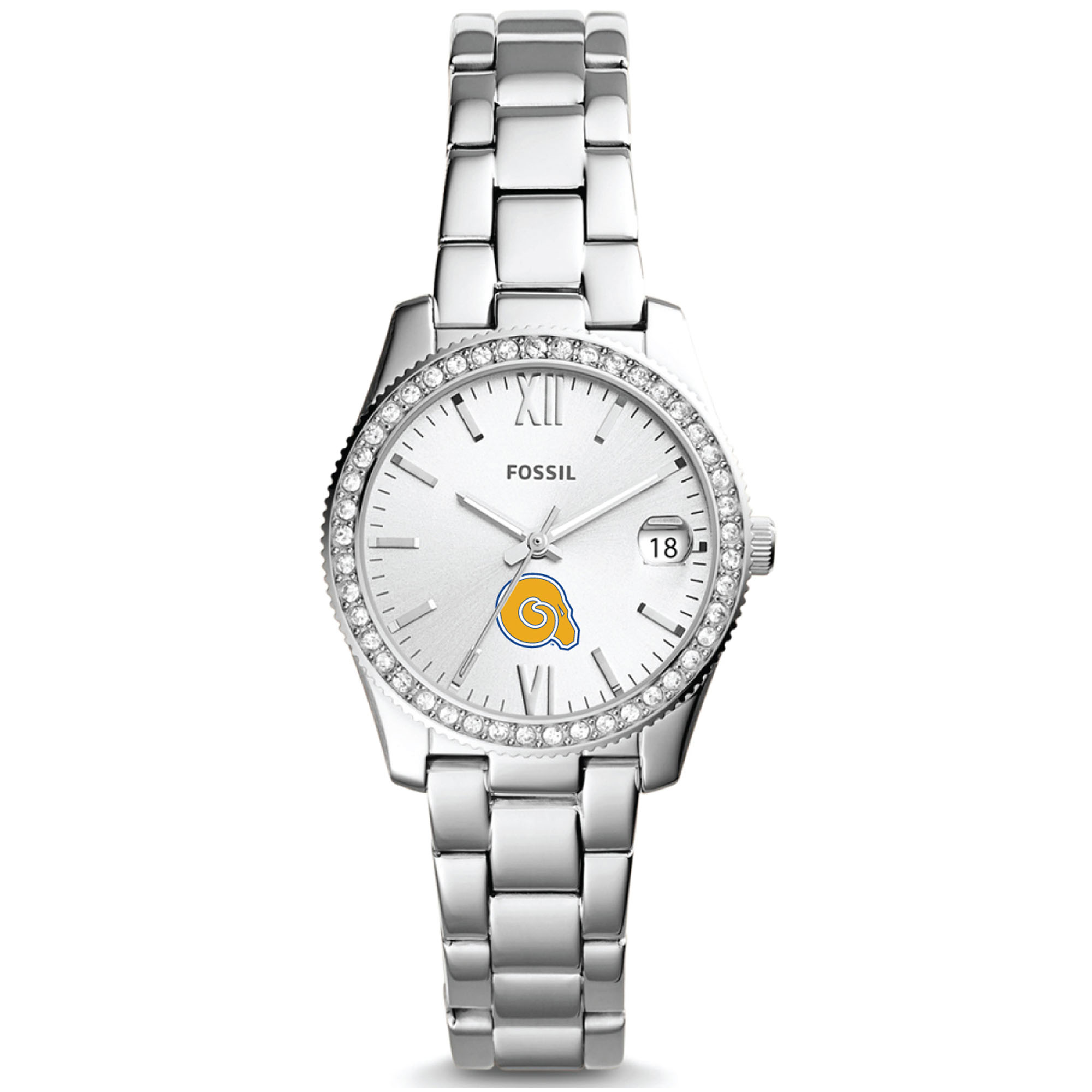 Women's Fossil Albany State Golden Rams Scarlette Mini Three-Hand Date Watch