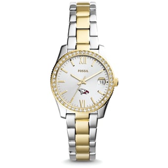 Women's Fossil North Carolina Central Eagles Scarlette Mini Two Tone Stainless Steel Watch