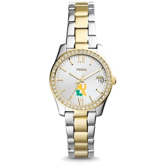 Women's Fossil XULA Gold Scarlette Mini Two Tone Stainless Steel Watch