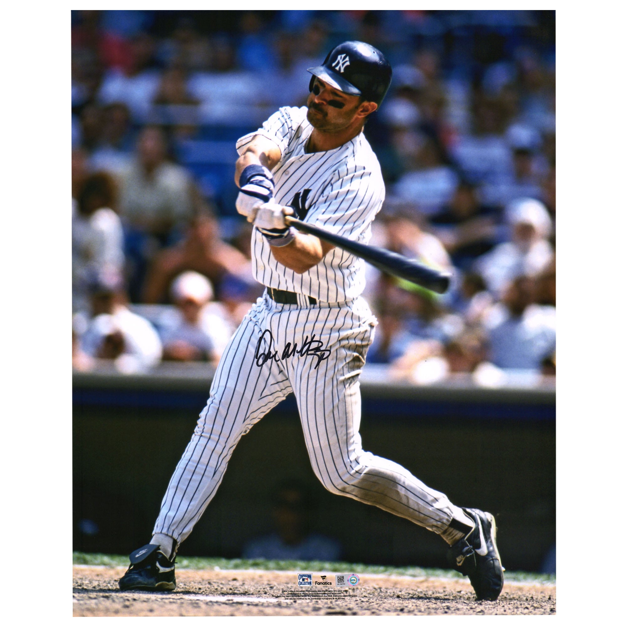 Don Mattingly New York Yankees Autographed 16" x 20" Swing Through The Zone Photograph