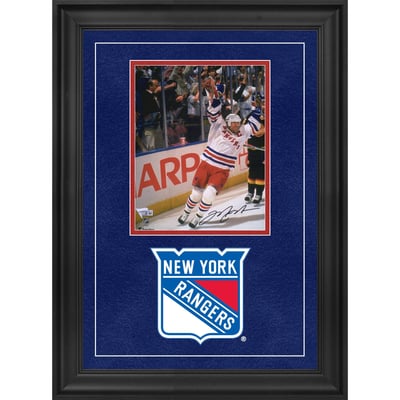 Mark Messier New York Rangers Autographed Deluxe Framed 8'' x 10'' Stanley Cup Goal Celebration Photograph