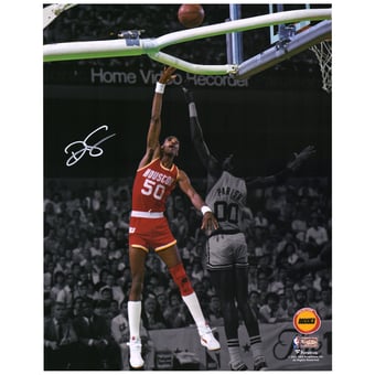 Ralph Sampson Houston Rockets Autographed 11" x 14" Spotlight Shot vs. Boston Celtics Photograph