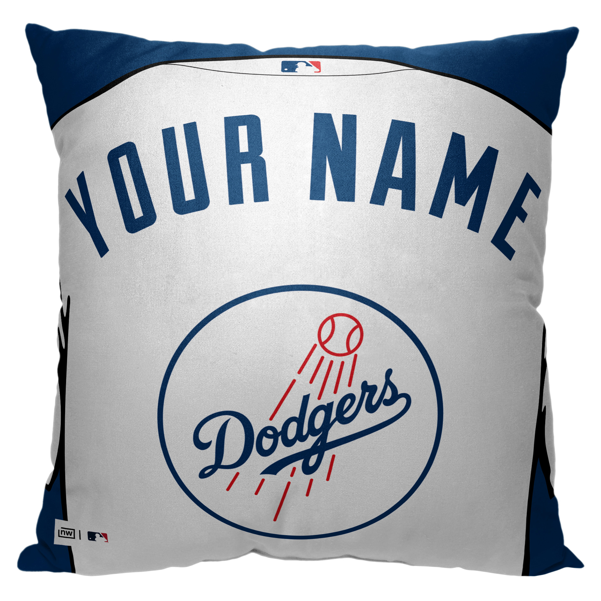 Los Angeles Dodgers 18'' x 18'' Personalized Pillow