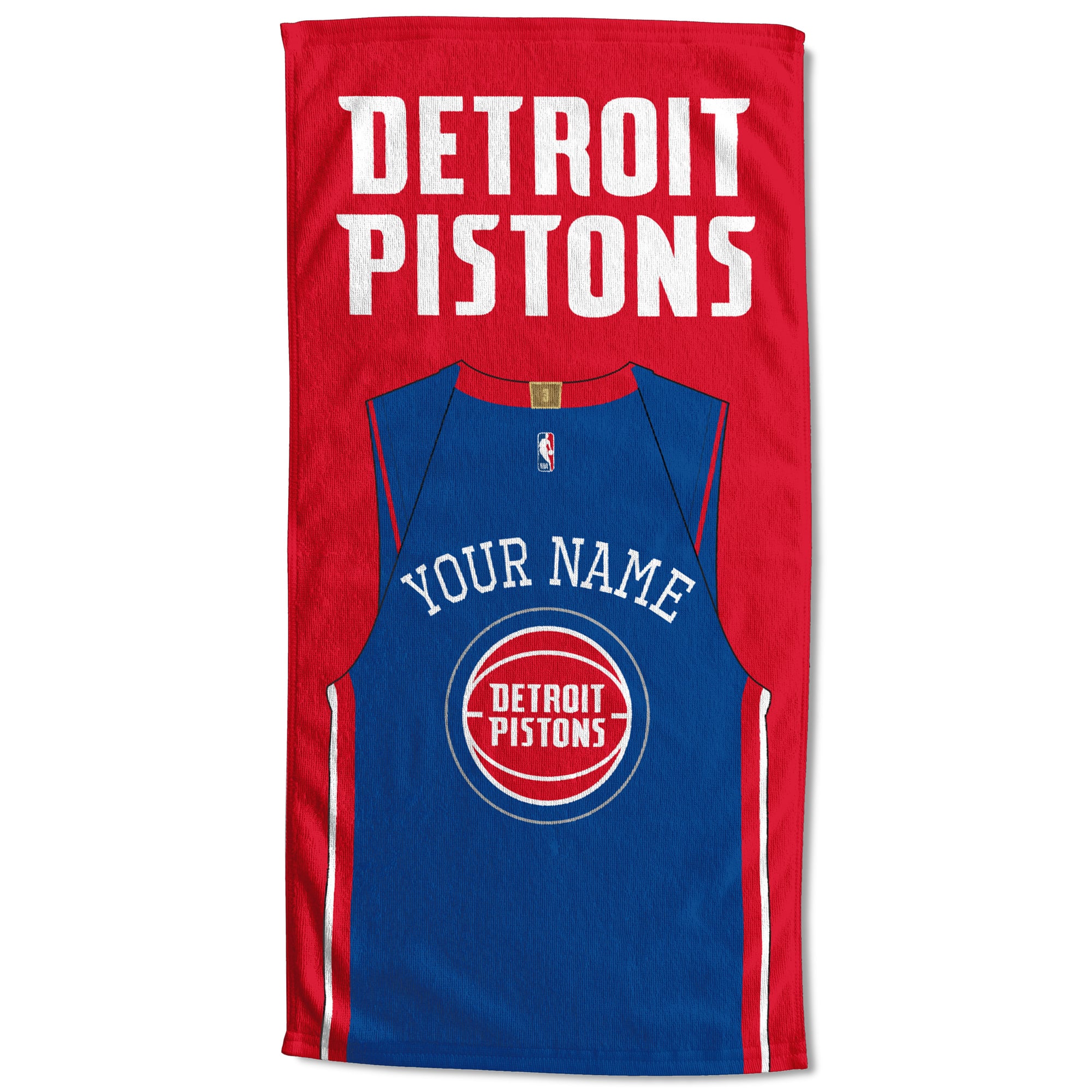 Detroit Pistons 30'' x 60'' Personalized Beach Towel
