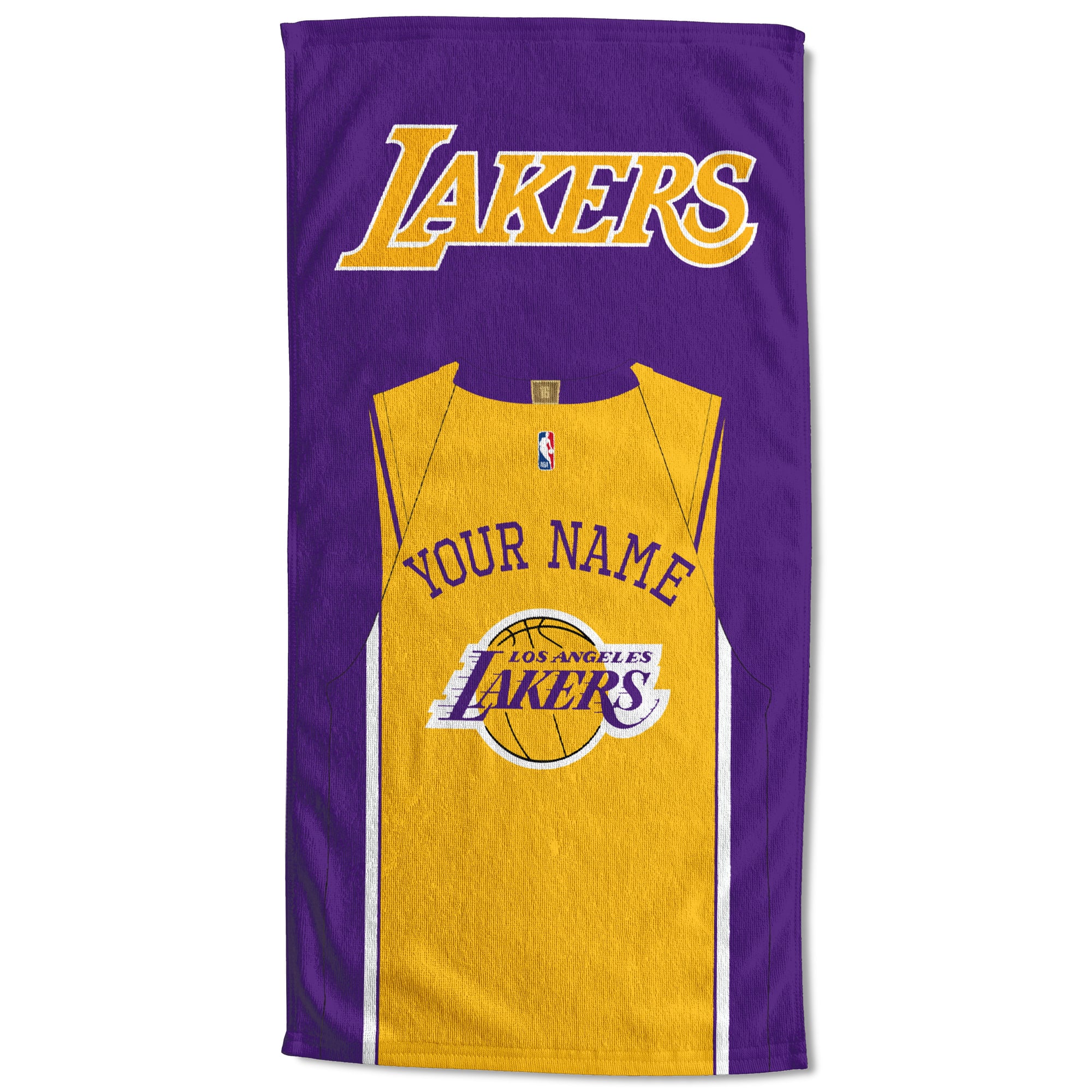 Los Angeles Lakers 30'' x 60'' Personalized Beach Towel