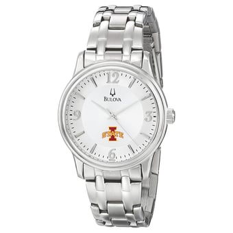 Men's Bulova  Silver Iowa State Cyclones