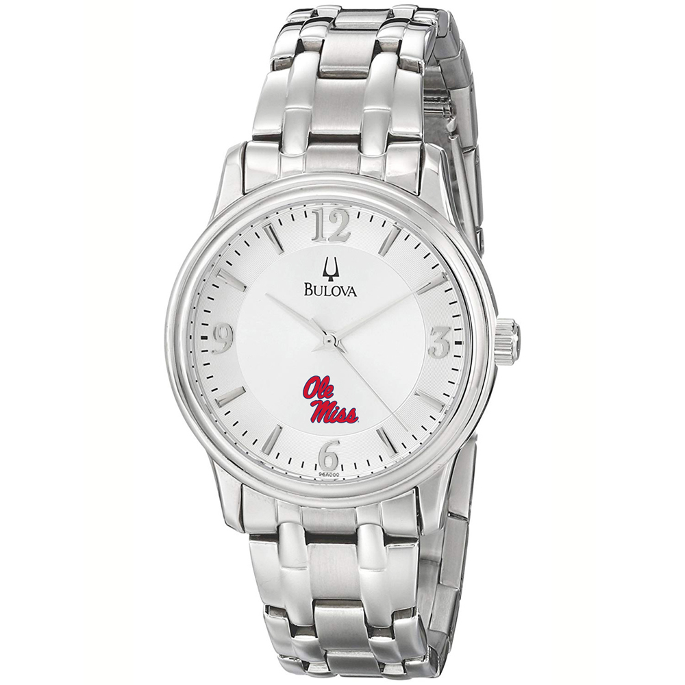 Men's Bulova  Silver Ole Miss Rebels