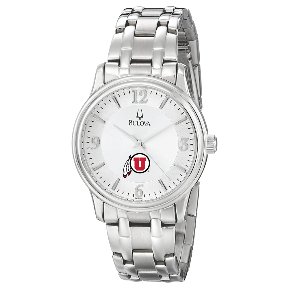 Men's Bulova  Silver Utah Utes