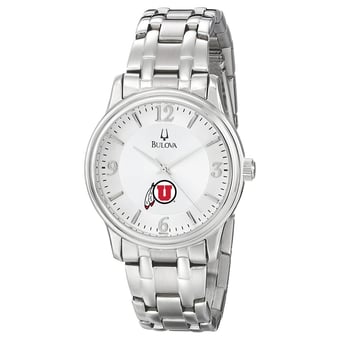 Men's Bulova  Silver Utah Utes