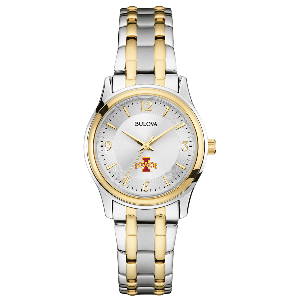 Women's Bulova Silver/Gold Iowa State Cyclones Classic Two-Tone Round Watch