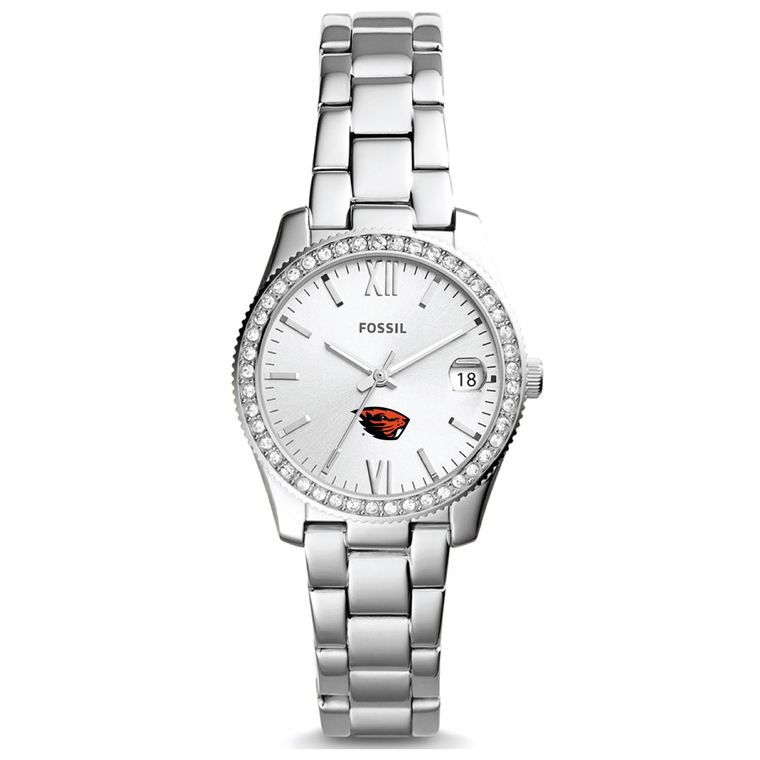 Women's Fossil Oregon State Beavers Scarlette Mini Three-Hand Date Watch