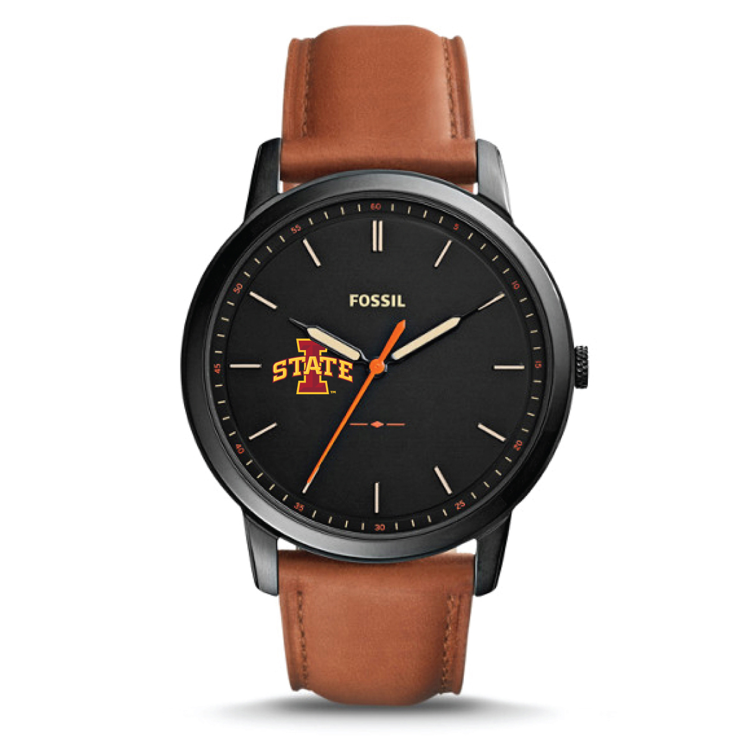Fossil Iowa State Cyclones The Minimalist Slim Leather Watch