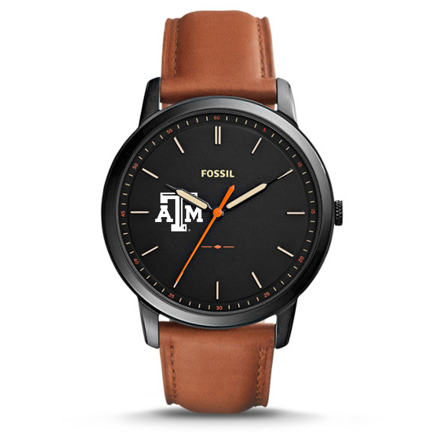 Fossil Texas A&M Aggies The Minimalist Slim Leather Watch